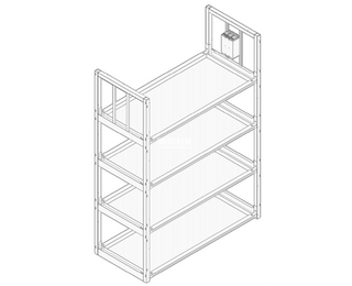 拼装组合式开放蓄电池架